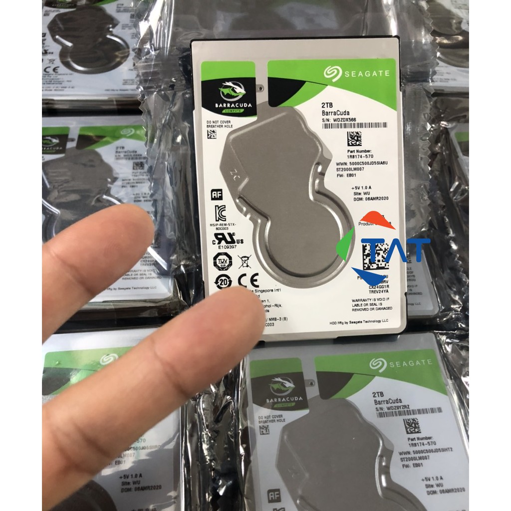 Ổ Cứng HDD 2TB (2000GB) Seagate Barracuda 2.5"inch SATA 6.0Gbs Chính Hãng Dùng Cho Máy Tính Xách Tay Laptop PC MacBook