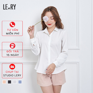Áo sơ mi nữ xuất Hàn, công sở thanh lịch, dáng suông che bụng SM-01 - LERY FACTORY