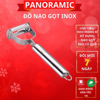 Đồ nạo gọt rau củ, dụng cụ gọt hoa quả cầm tay loại 2 lưỡi INOX đa năng thiết kế an toàn, tiện dụng