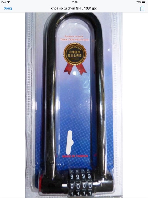 Khoá số càng dài khoá xe máy GHL  ( càng dài 200mm—250mmm)
