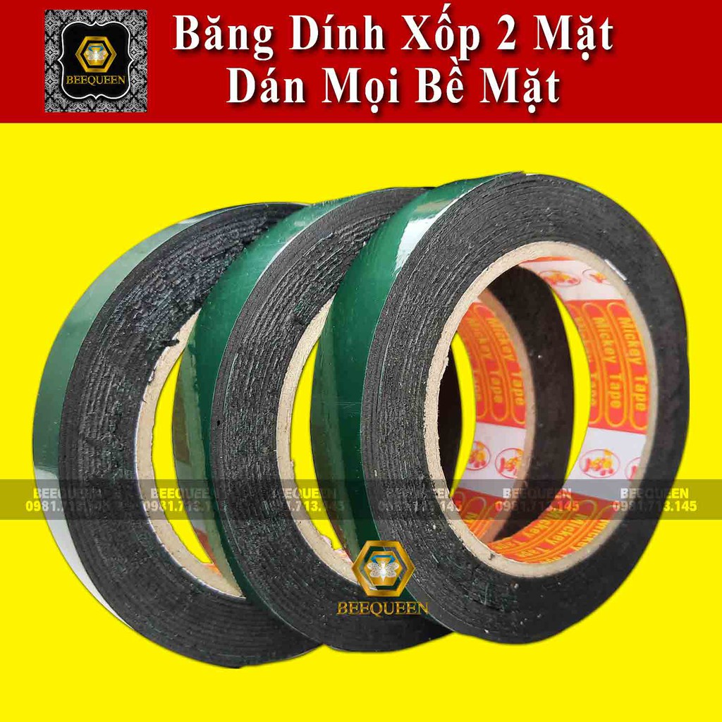 Rẻ Vô Địch - Băng Dính Xốp Xanh 2 Mặt - Băng Keo Xốp 2 Mặt Siêu Dính Giá Xưởng