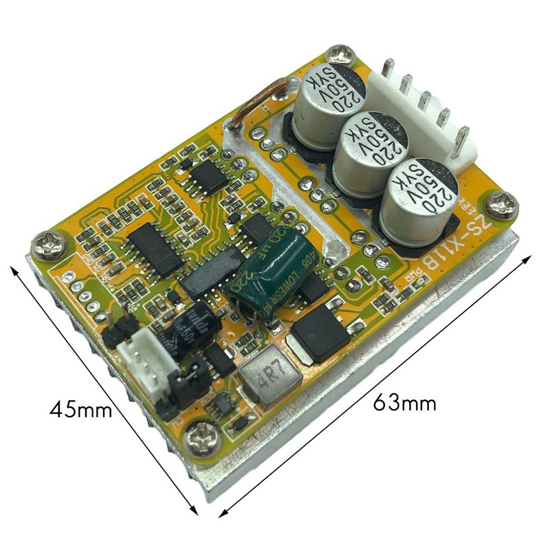 ZS-X11B Motor Driver 350W High Power Brushless Hallless DC Motor Driver Board Wide Voltage 5-36V Motor Controller ule