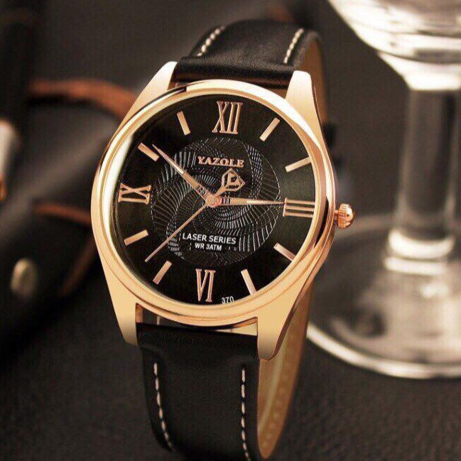 Đồng hồ nam dây da chính hãng YAZOLE tuyệt đẹp, lên tay sang trọng chắc chắn, chống nước tốt ( Mã: YA01 ) | BigBuy360 - bigbuy360.vn