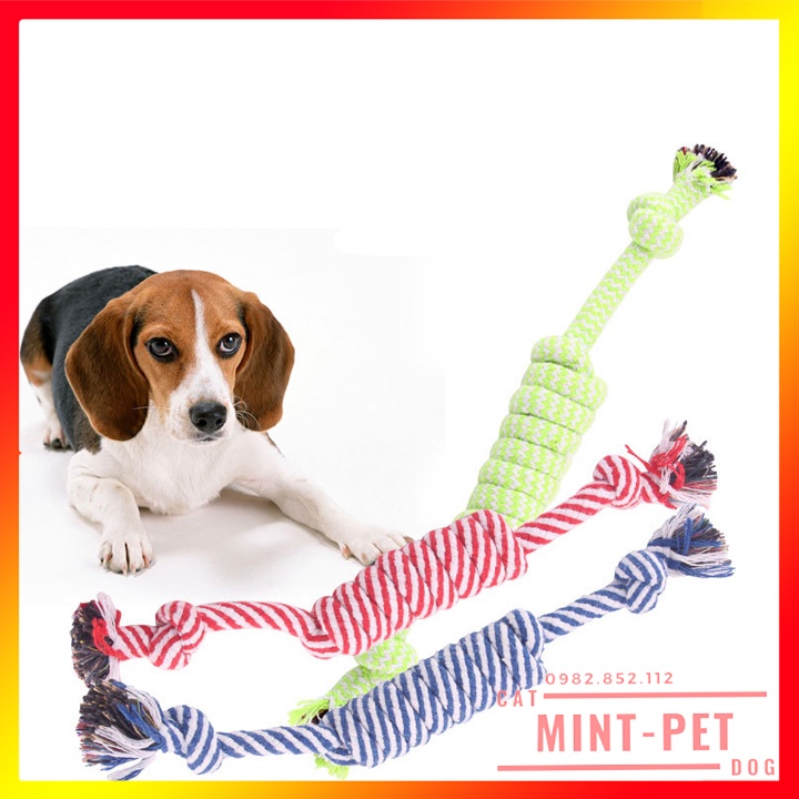 Đồ Chơi Gặm Cắn Bằng Dây Thừng Cotton Dành Cho Chó Cún #MintPet