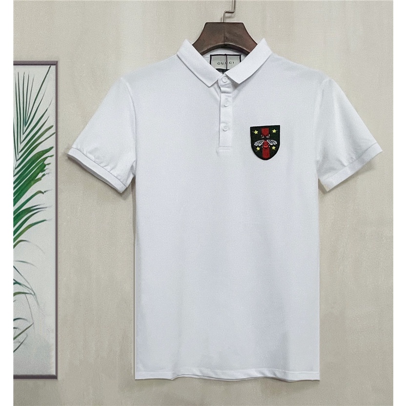 Áo Thun polo Tay Ngắn Thêu Hình Ong Size 4XL Thời Trang Xuân Mới Cho Nam Burberr 2022