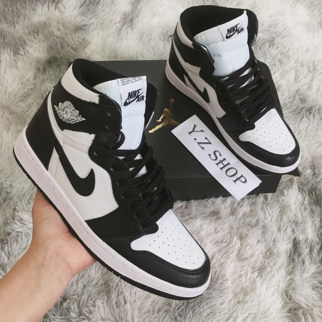 Giày Sneaker 🚚FREESHIP🚚 Giày Thể Thao JD1 Đen Trắng Cổ Cao Nam Nữ | BigBuy360 - bigbuy360.vn