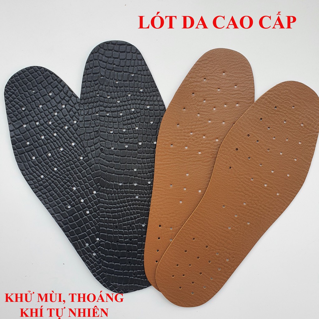 Combo 2 Đôi Lót Da Xịn Free Size, Cao Cấp, Khử Mùi, Thoáng Khí Tự Nhiên, Đi Êm Chân