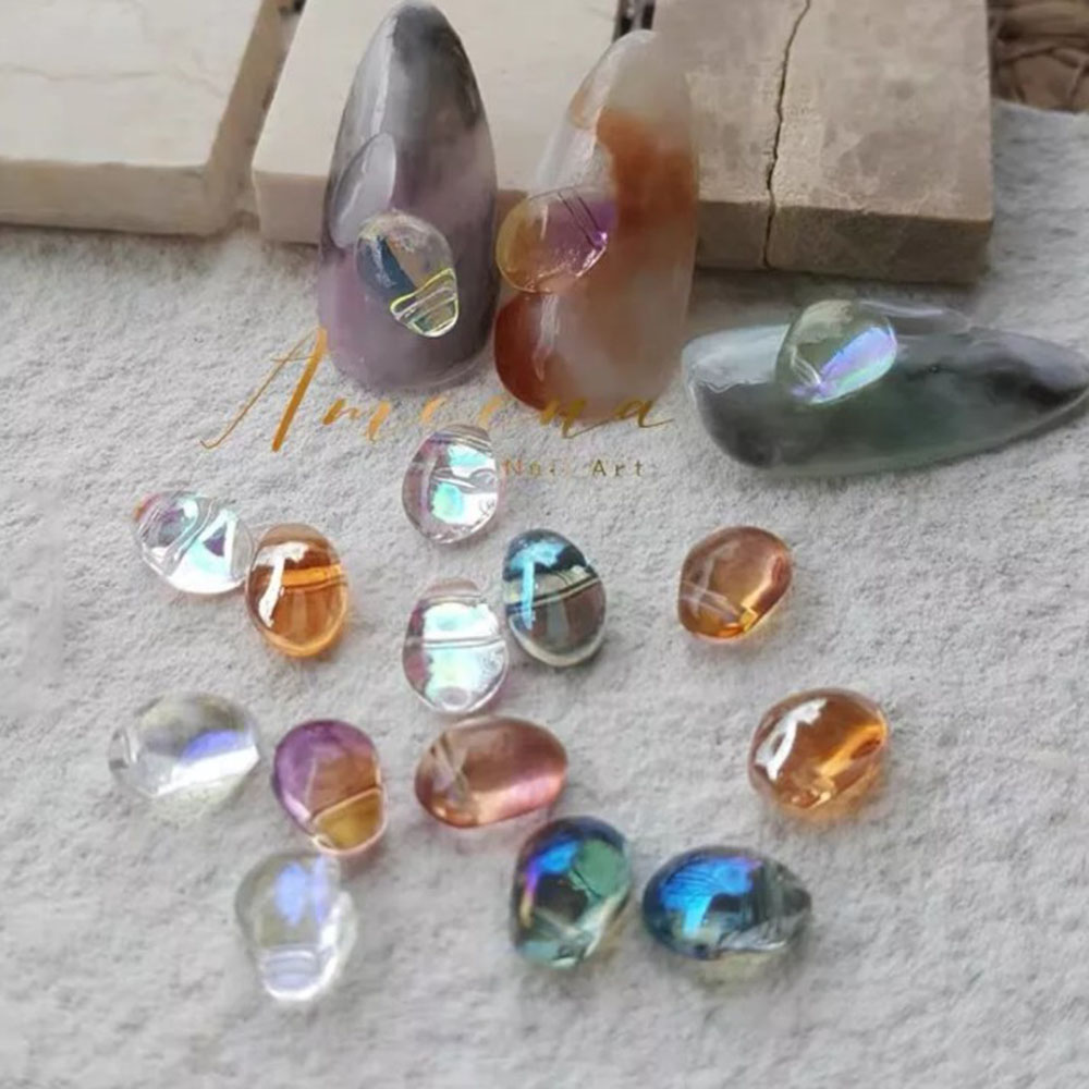 (Hàng Mới Về) Set 10 Phụ Kiện Trang Trí Móng Tay Nghệ Thuật 3D Diy