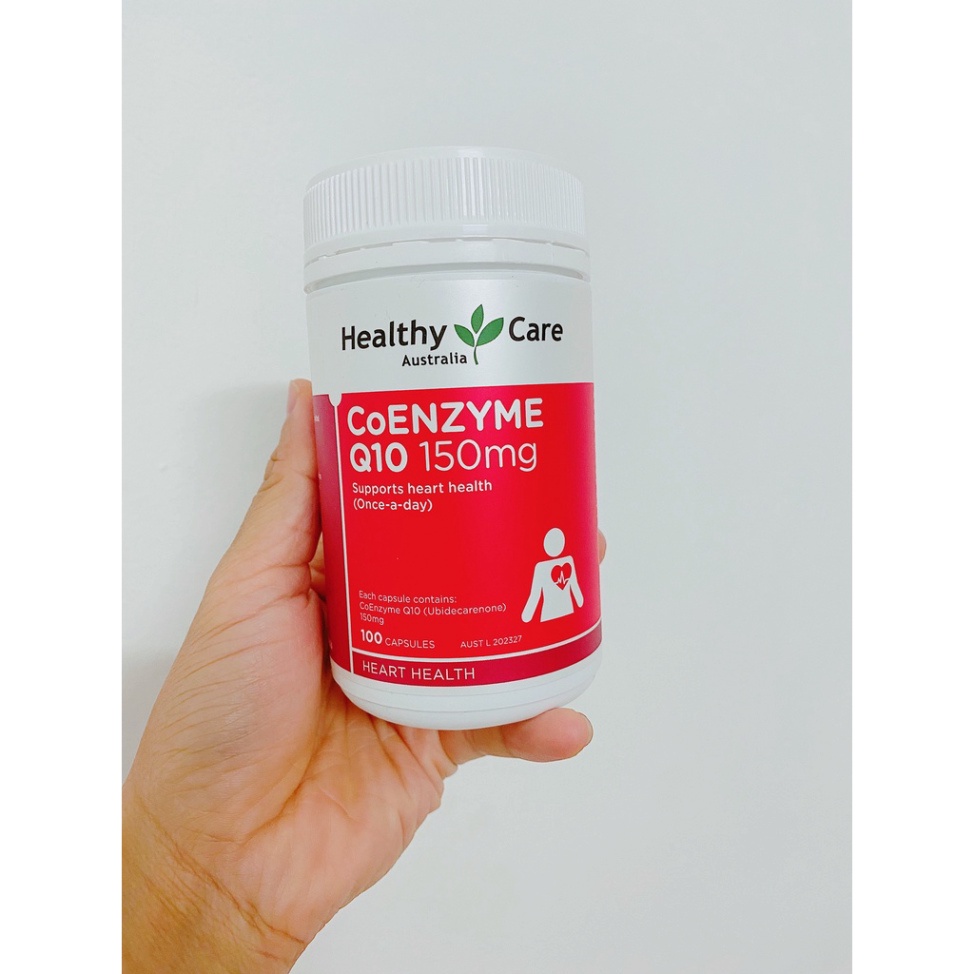 Viên bổ tim Healthy Care Coenzyme Q10 150mg, lọ 100 viên của Úc