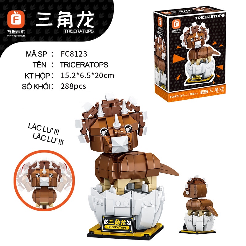 Mô hình lắp ráp khủng long bạo chúa jurassic world spinosaurus TEEMO LG-21