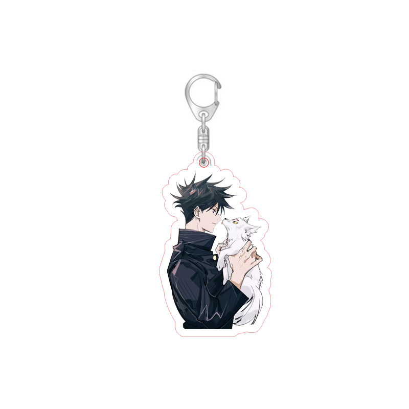 Jujutsu Kaisen Keychain Acrylic Pendant Cuspidatum Yuren Gojo Goku Student Gift Peripheral Anime Keychain