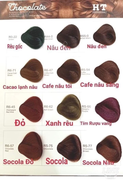 MÀU NHUỘM CÂN BẰNG CHOCOLATE HT CAO CẤP