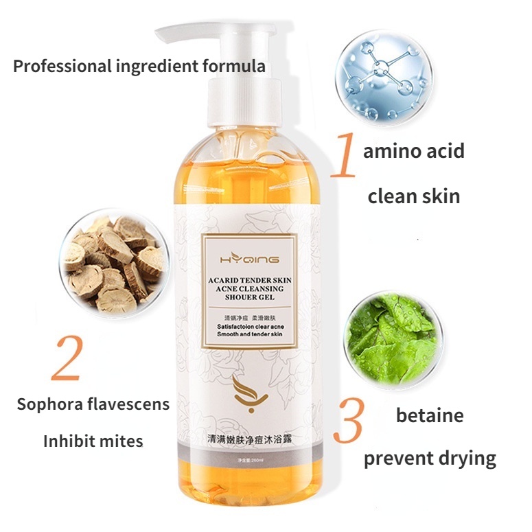 Gel Tắm Sủi Bọt Amino acid Hỗ trợ giảm mụn Chống Nhiễm Trùng Dành Cho Nam Và Nữ