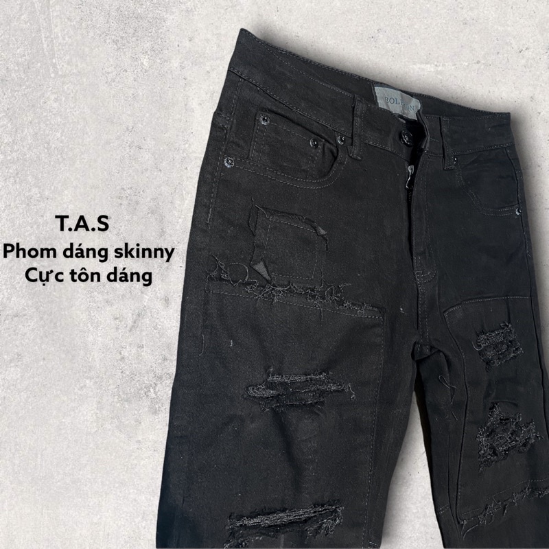 Quần skinny jeans destroy / Quần jeans nam