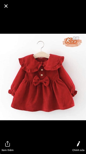 Váy nhung cho bé