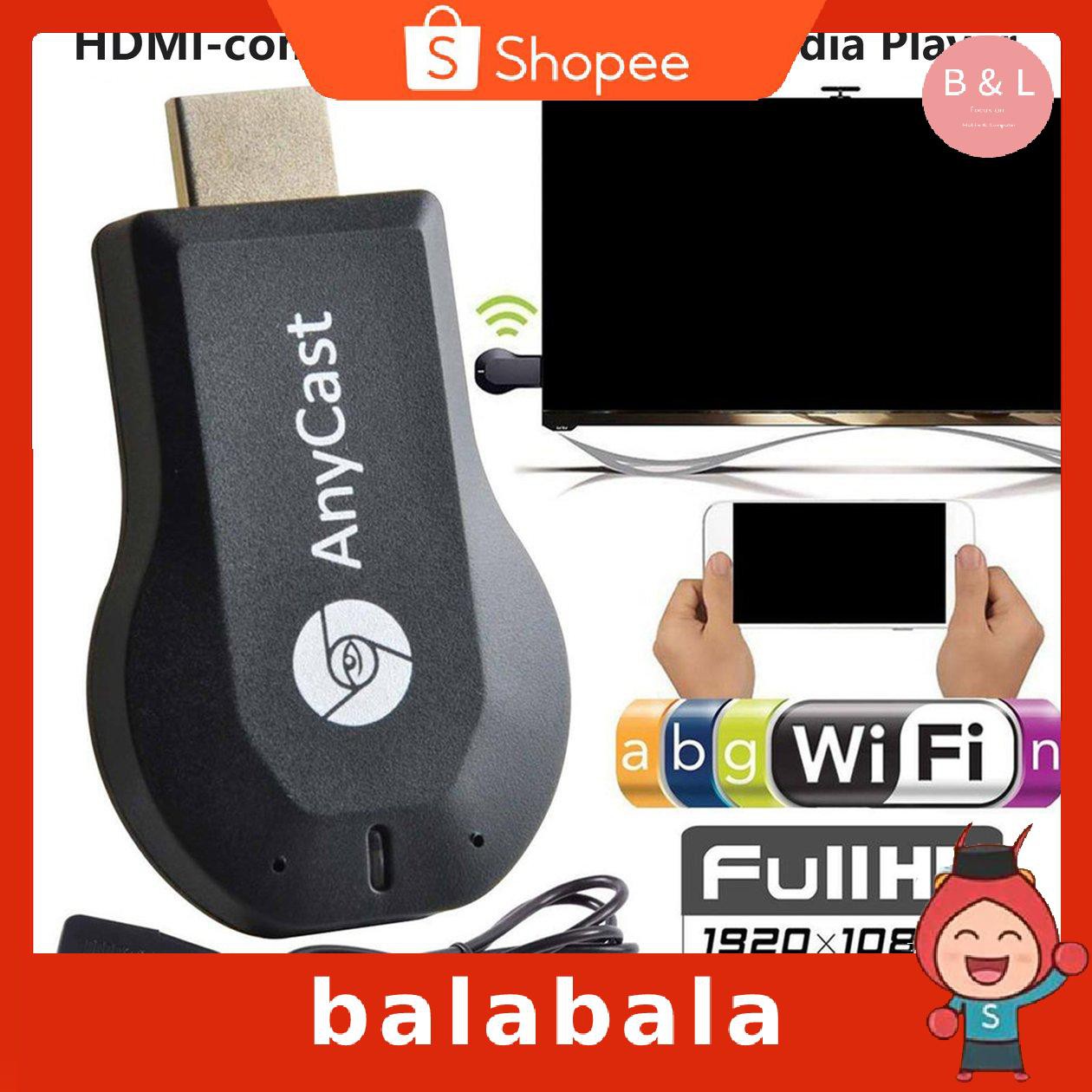 Anycast Thiết Bị Phát Wifi Không Dây M2 / M2 Plus Ezcast Hdmi Tv Dlna Airplay Miracast Airplay