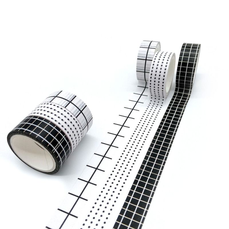 Cuộn băng keo giấy washi phong cách Hàn Quốc dài 5m rộng 15mm