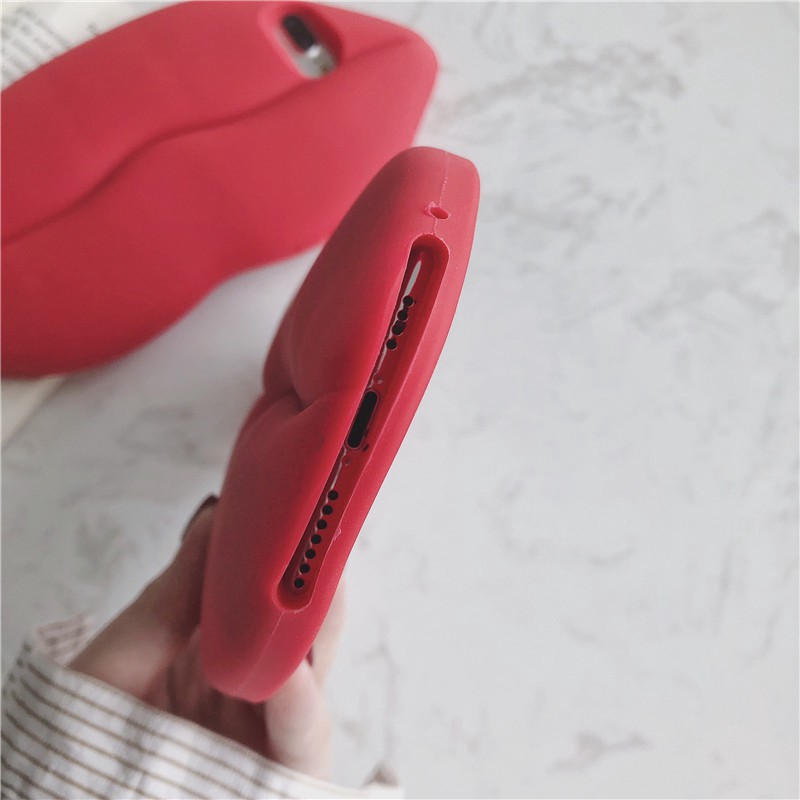 Ốp Điện Thoại Silicon Mềm Hình Đôi Môi 3d Cho iphone 15promax 14promax 13promax x xs max xr 7 8 plus 11 pro max 11 12 12promax