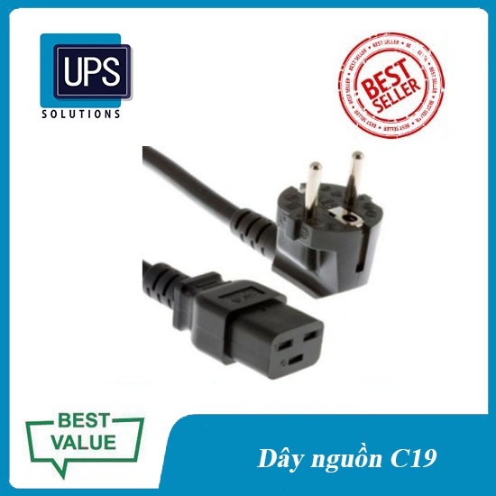 ✅Dây Nguồn vào C19-UK/ C19-C20 Dành Cho UPS, PDU... 5.0