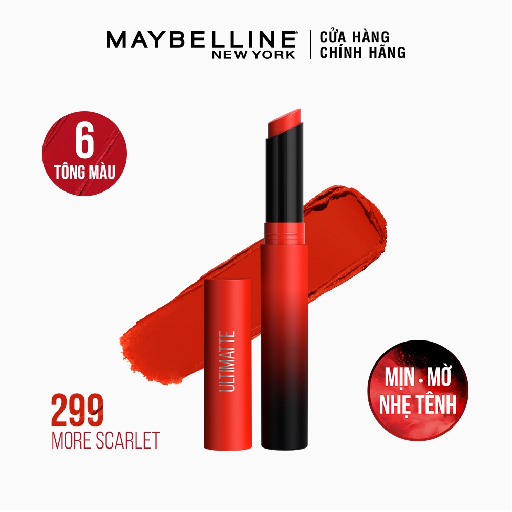 Son Lì Maybelline Mịn Môi Siêu Nhẹ Color Sensational Ultimatte 1.7g