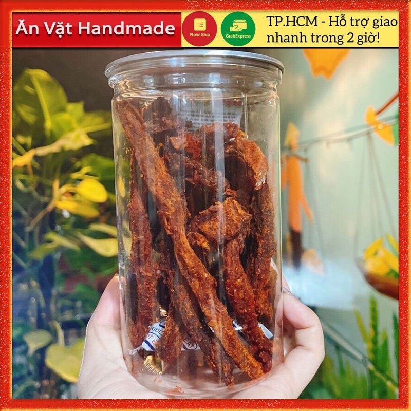 Khô bò que hũ 300gr, Đồ ăn vặt Sài Gòn