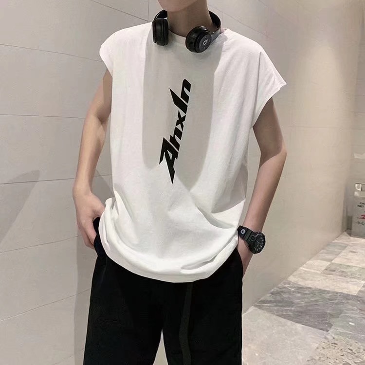 Áo Thun Thể Thao Ba Lỗ Nam In Chữ S-3Xl
