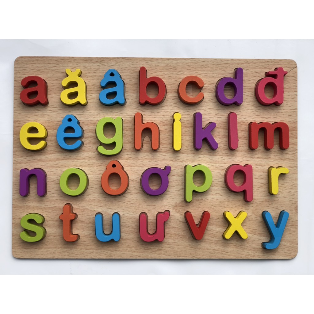 Đồ Chơi Bảng Nổi Benrikids Chữ Cái In Hoa, In Thường Và Số Đếm Bằng Gỗ Cho Bé