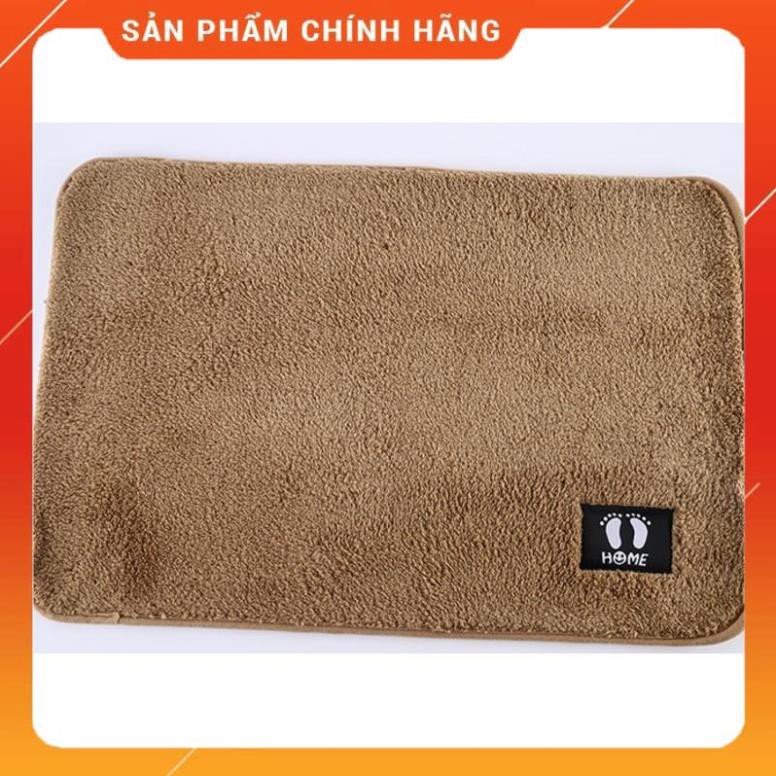 CHÍNH HÃNG -  Thảm chùi chân nỉ thêu đẹp 40x60 cm cao cấp,thảm lau chân nhà tắm nỉ