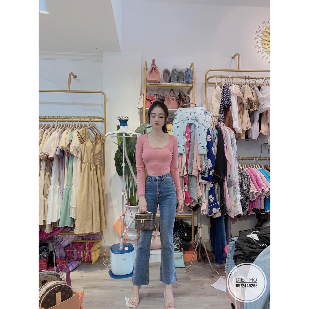 Quần jeans loe 3 MÀU CẮT GẤU mã 8026+8282+8381 (kèm ảnh thật, video) | BigBuy360 - bigbuy360.vn