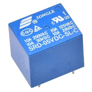 Rơ le 12V10A 5 Chân SRD-12VDC-SL-C hãng song le
