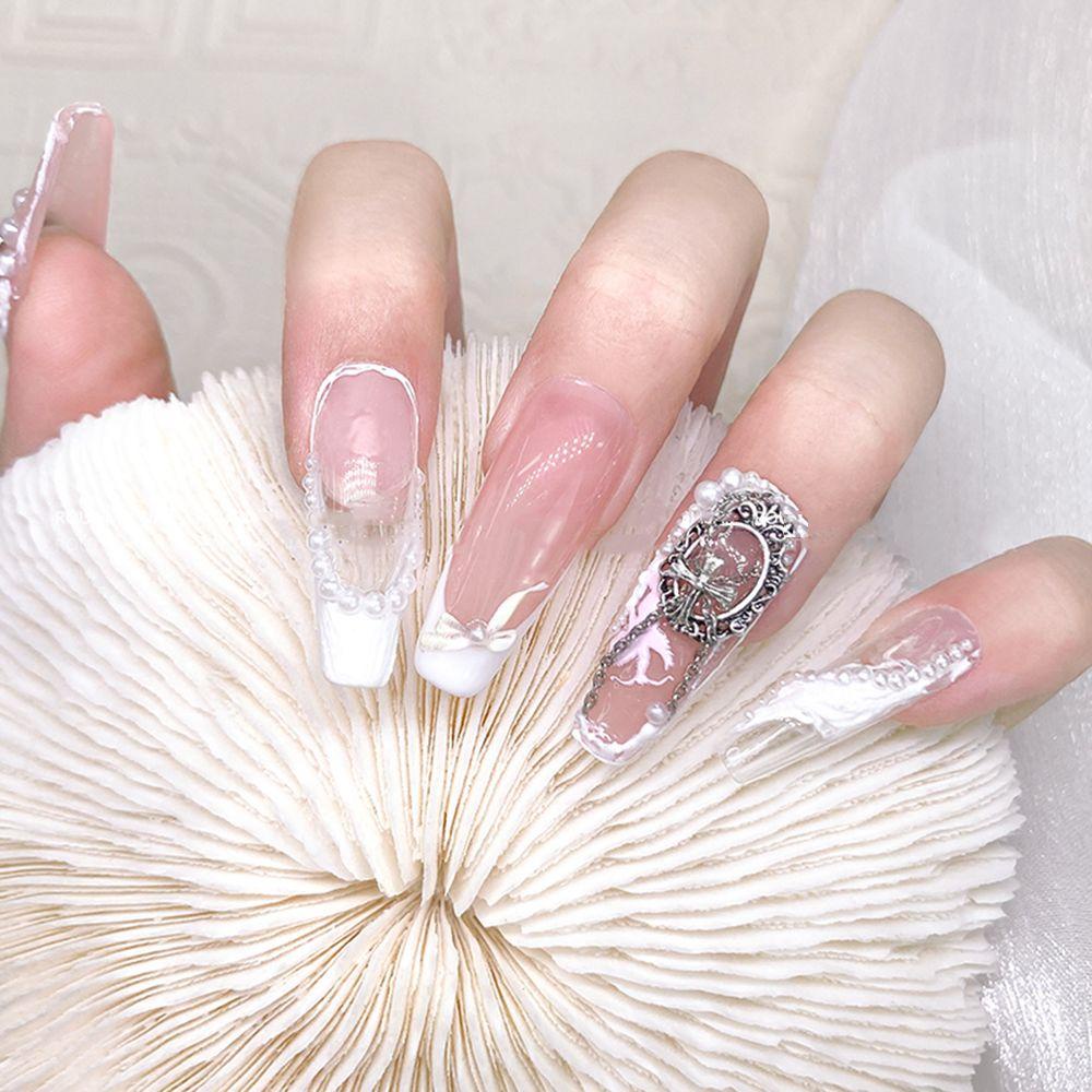EXPEN Khung Ảnh Bằng Hợp Kim Bạc Phong Cách Châu Âu Cổ Điển Dùng Trang Trí Móng Tay DIY
