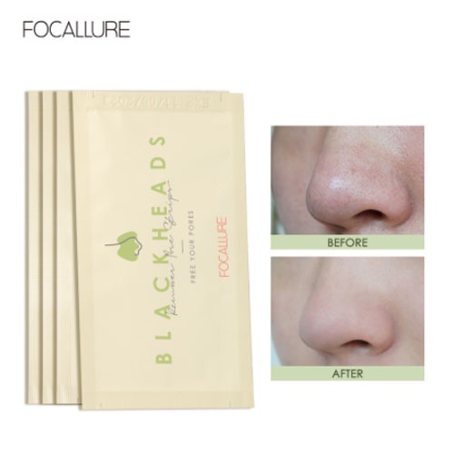 Miếng dán lột mụn FOCALLURE làm sạch sâu hỗ trợ giảm mụn đầu đen cho vùng mũi | BigBuy360 - bigbuy360.vn