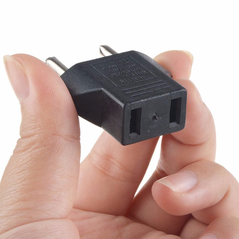 Phích cắm sạc chuyển đổi chuẩn US qua EU tiện dụng cho du lịch