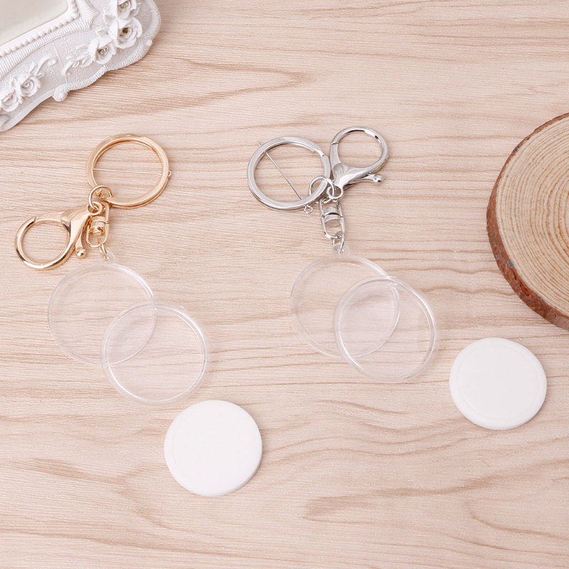 Móc Khóa Có Vòng Đệm Bằng Acrylic 30mm 27mm