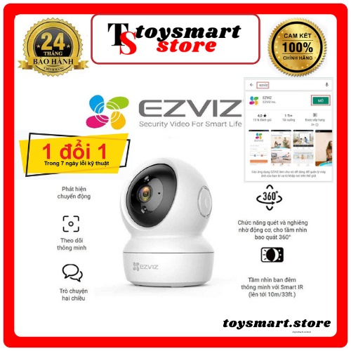 Camera Wifi Ip Ezviz Thông Minh Không Dây 360 Trong Nhà C6N – Camera Cho Nhà Thông Minh