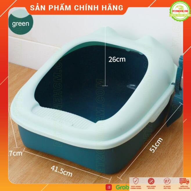 Khay vệ sinh cho mèo,thau cát ️ FREESHIP ️ Chậu cát mèo (SIZE S  - L) vừa cho mèo từ 1 - 6kg | nhựa ABS, tặng kèm xẻng