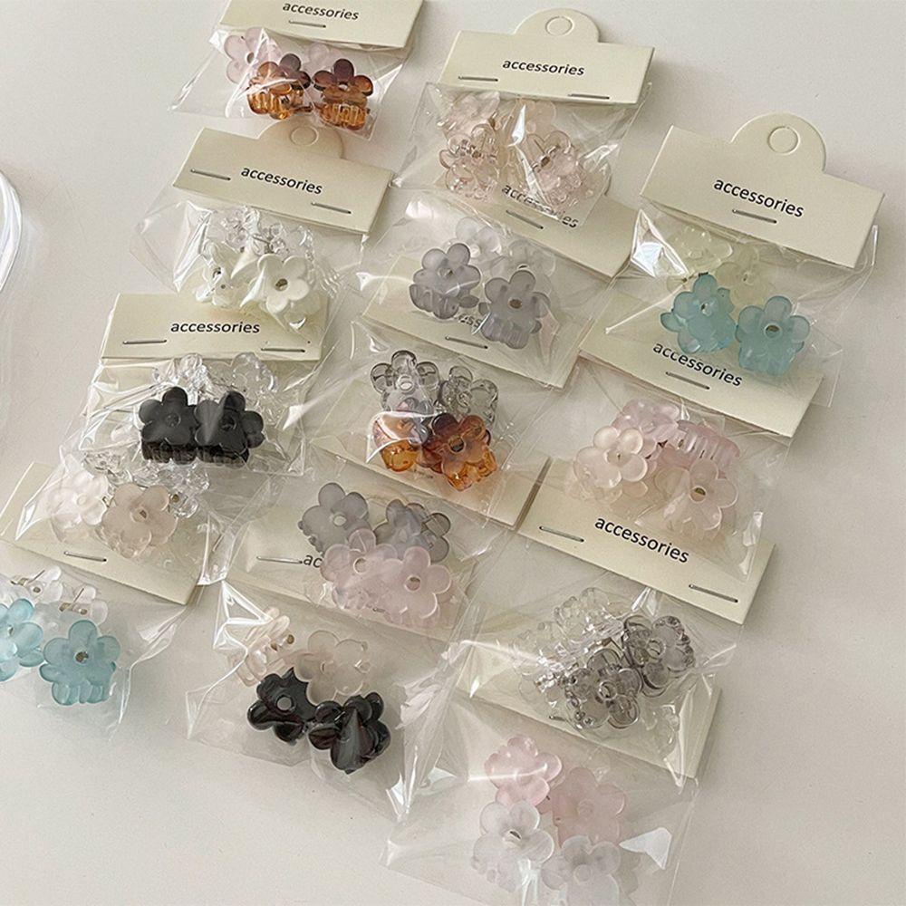 Set 4 Kẹp Tóc Đính Hoa Dễ Thương Cho Nữ