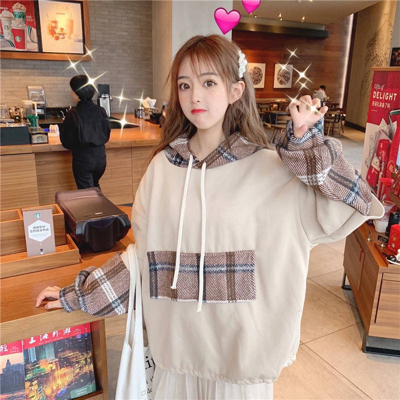 Áo Hoodie Nữ, Áo Nỉ Bông Tay Dạ Có Mũ Đẹp Thời Trang Xinh Xắn Dễ Thương | BigBuy360 - bigbuy360.vn