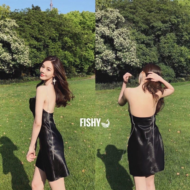 Đầm Body Lụa Satin Ngắn Dây Xoàn Hack Dáng Nhiều Màu Dự Tiệc Sexy Phong Cách Hàn Quốc DB.FISHY