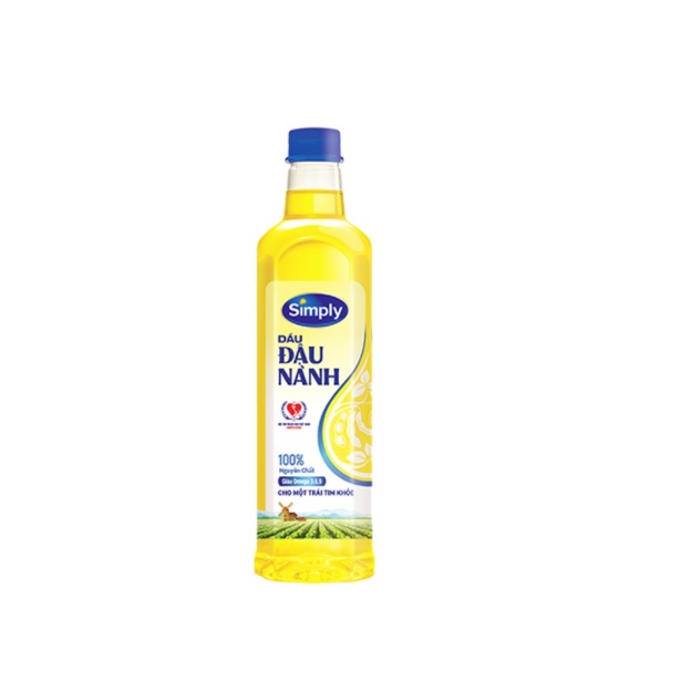 Thùng 12 Chai 1 Lít Dầu Đậu Nành Simply