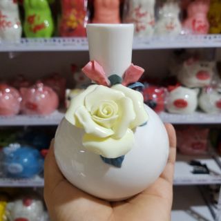 Lọ hoa đắp hoa nổi 3D cao cấp
