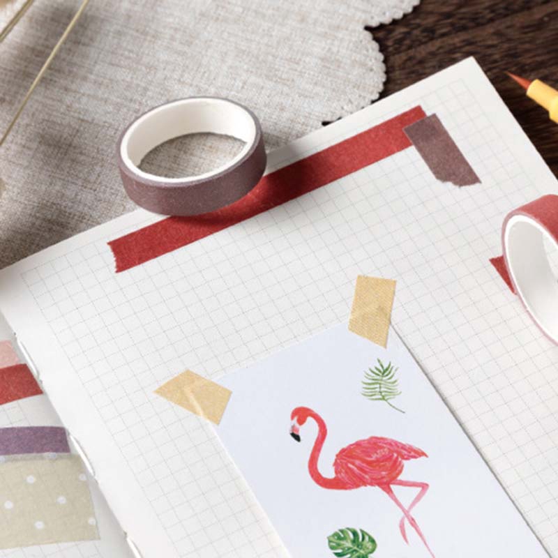 Set 10 Cuộn Băng Keo Họa Tiết Sáng Tạo