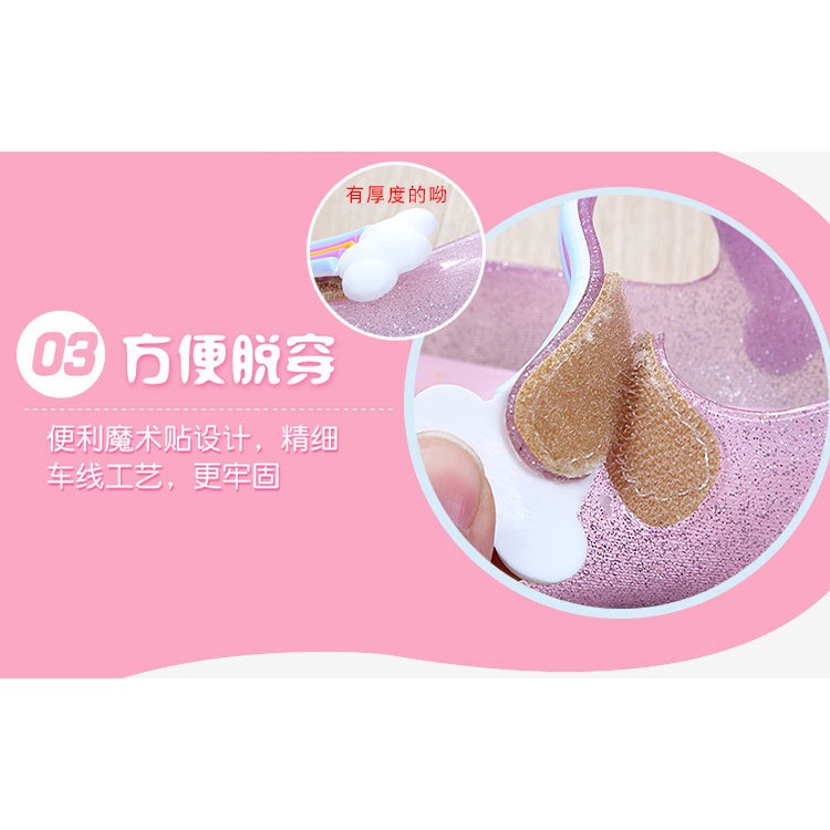 Giày Sandal Nhựa Hình Kỳ Lân Đáng Yêu Cho Bé