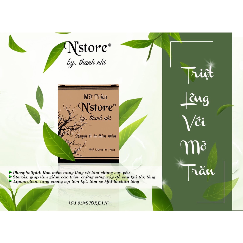 Mỡ trăn nguyên chất N'store chính hãng mờ rạn da, triệt lông vĩnh viễn tay, chân, nách, bikini an toàn,... | BigBuy360 - bigbuy360.vn