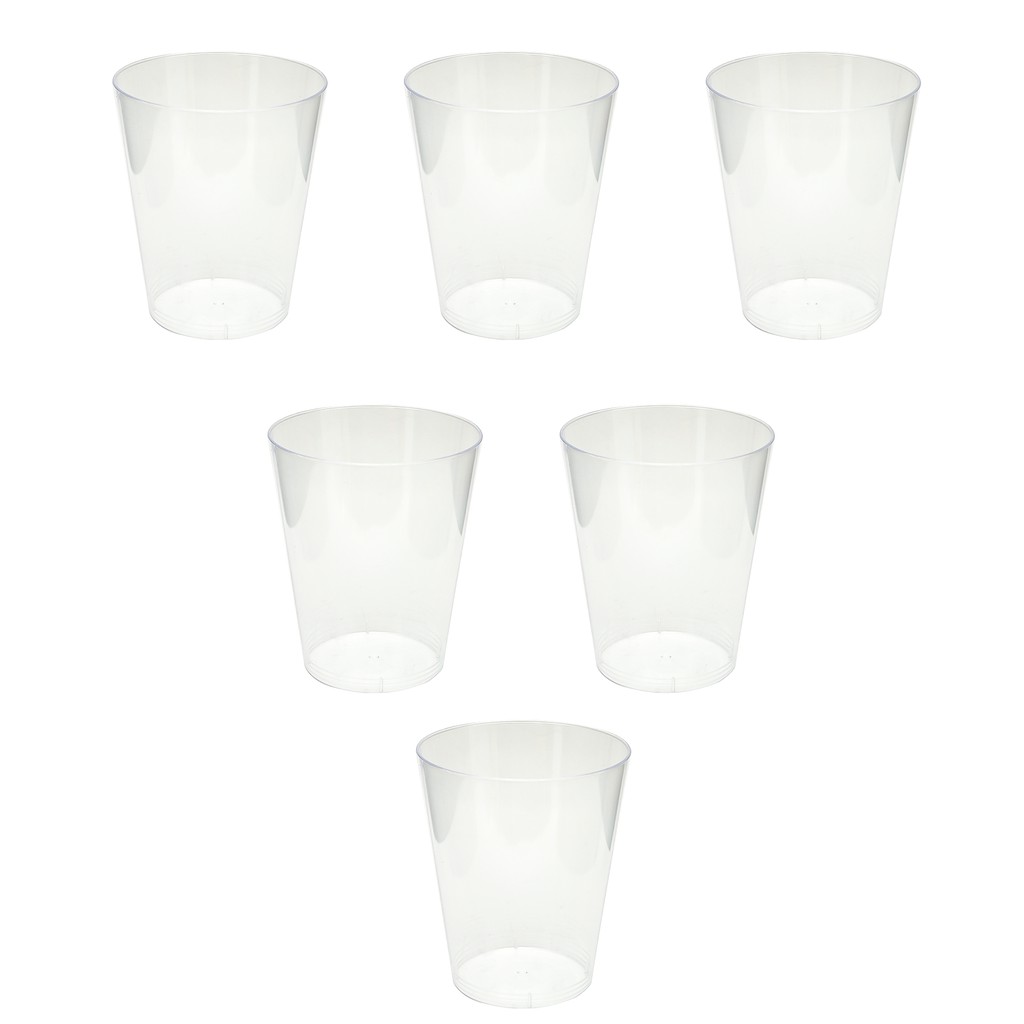 Ly nhựa nhỏ trong suốt 210ml bộ 6 cái Uncle Bills YT0001