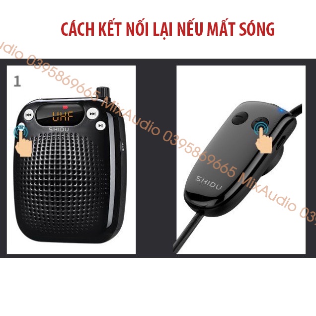 Máy trợ giảng SHIDU SD-S611 cao cấp có dây-không dây, Âm lượng lớn 10w, Bảo Hành 12 Tháng