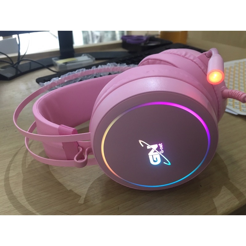 Tai Nghe Gaming G-Net LED RGB 7.1 - Tai Nghe Chụp Tai Có Micro LED Dùng Cho Laptop Và Máy Tính