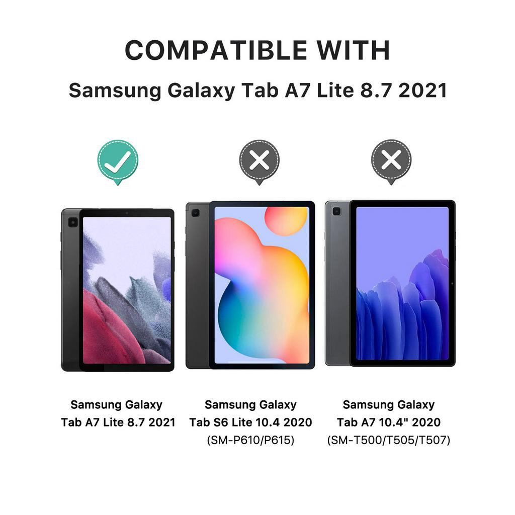 Bao Da Nắp Gập Siêu Nhẹ Cho Samsung Galaxy Tab A7 Lite 8.7 &quot;2021