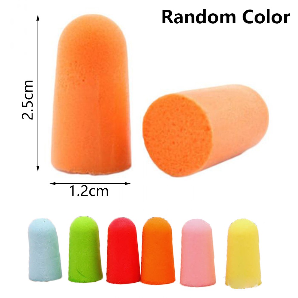 Bộ 10 Cặp Nút Bịt Tai Mềm Mại Màu Sắc Ngẫu Nhiên