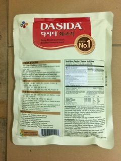 BỘT BÒ DASIDA HÀN QUỐC 1KG/GÓI (SP Chính Hãng)